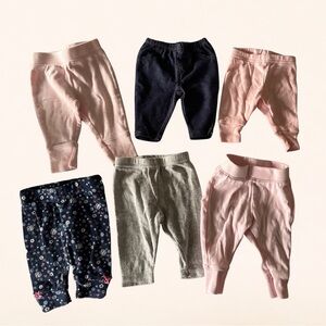 Baby Knit Bottoms Bundle 6 Pairs